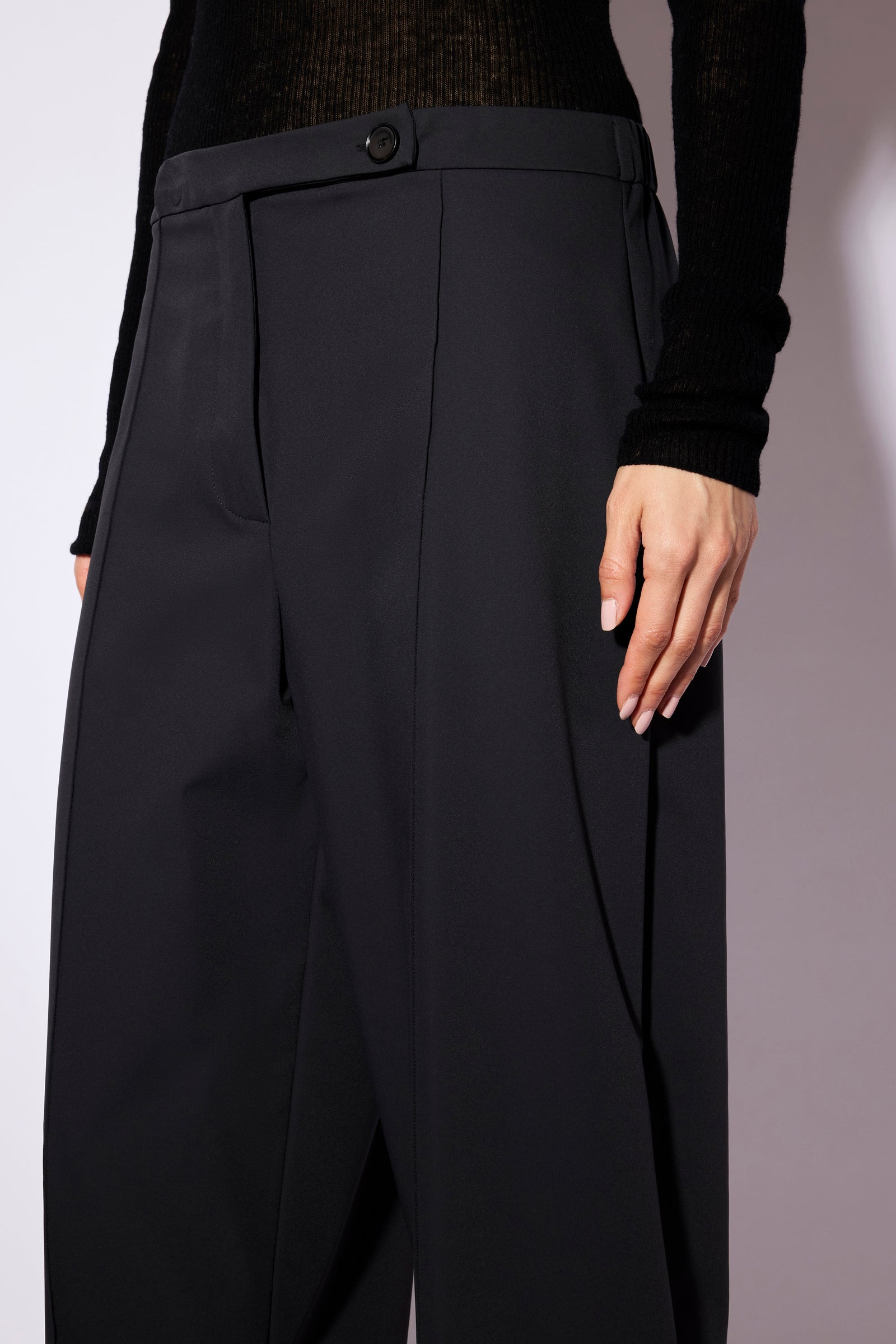 Liviana Conti Adam pantalon cropped anthracite taille 42