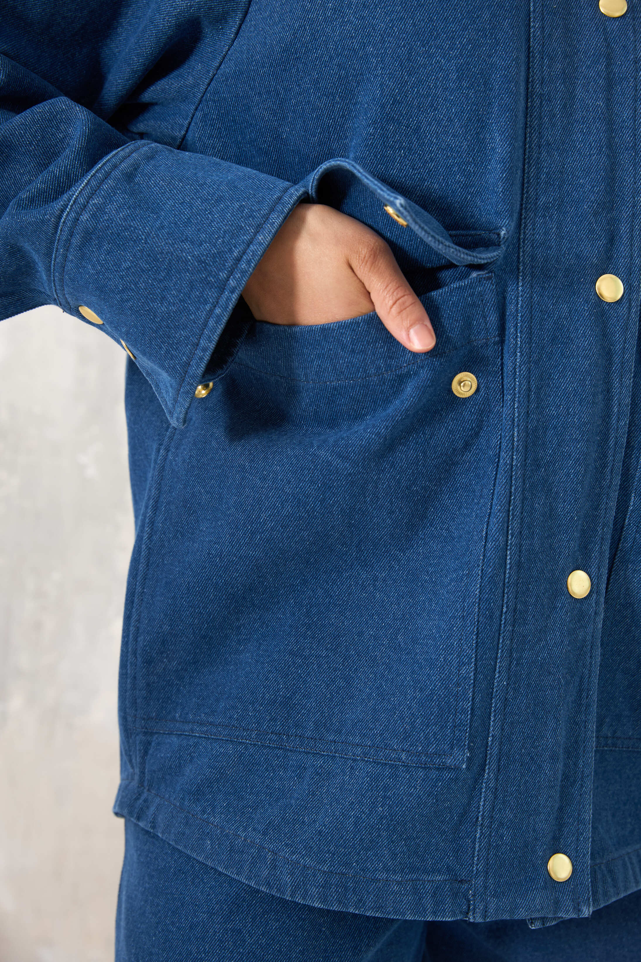 CHICOSOLEIL VESTES Veste KEYA jean denim blue denim coton
