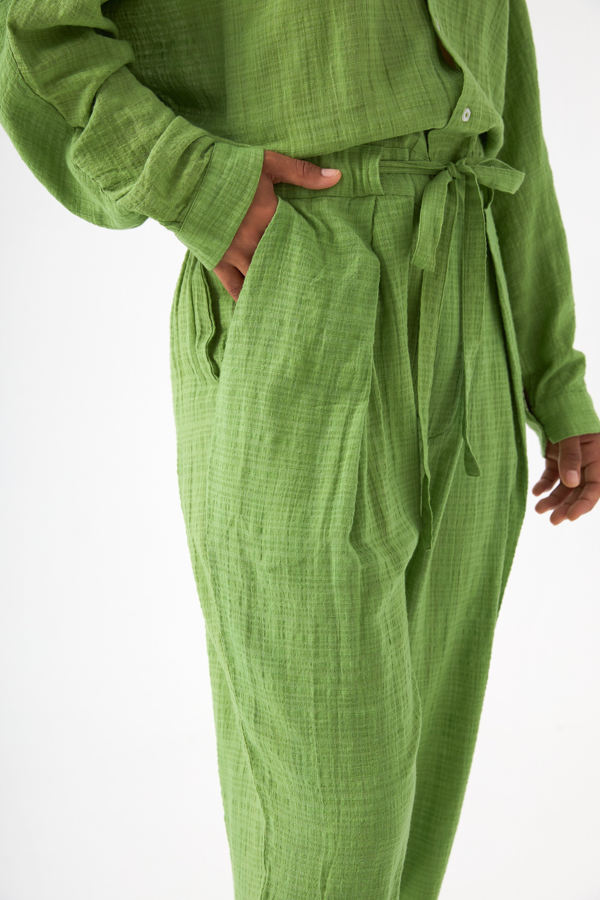 Chicosoleil Alanis combinaison coton vert péridot