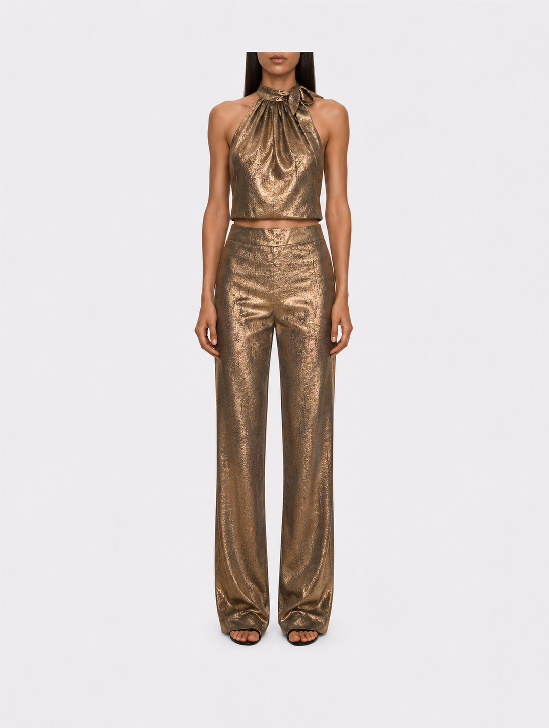 The Ethiquette Aphrodite pantalon satin Zahara