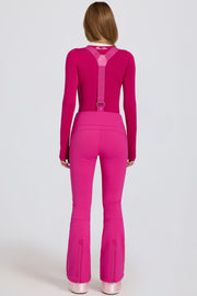 Oh Polly Coats Jackets salopette ski rose imperméable matelassée