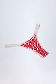 Oh Polly Swim Masia Bas Bikini Rouge Vichy Cheeky
