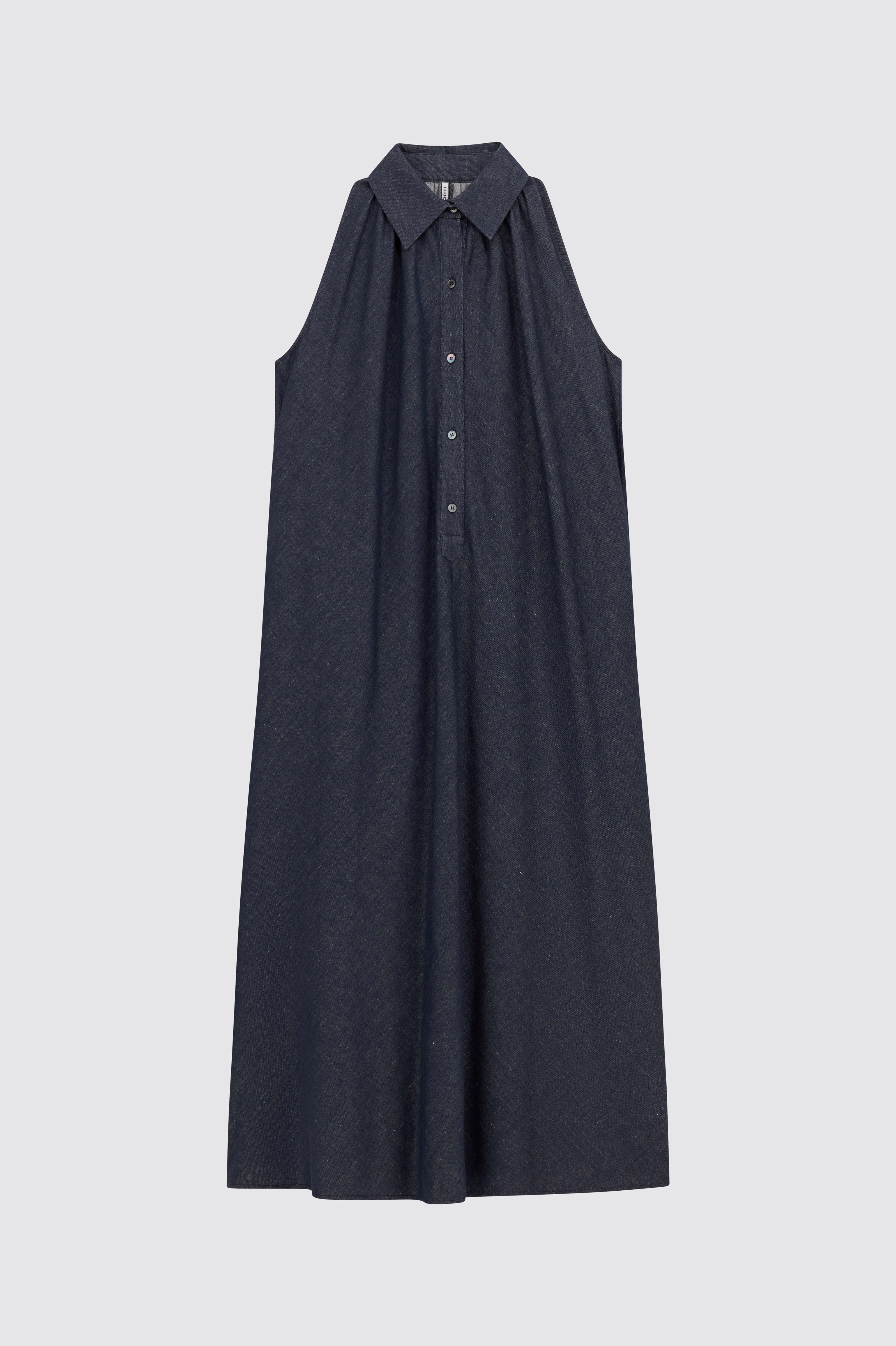Liviana Conti Joyce robe chemise blue denim