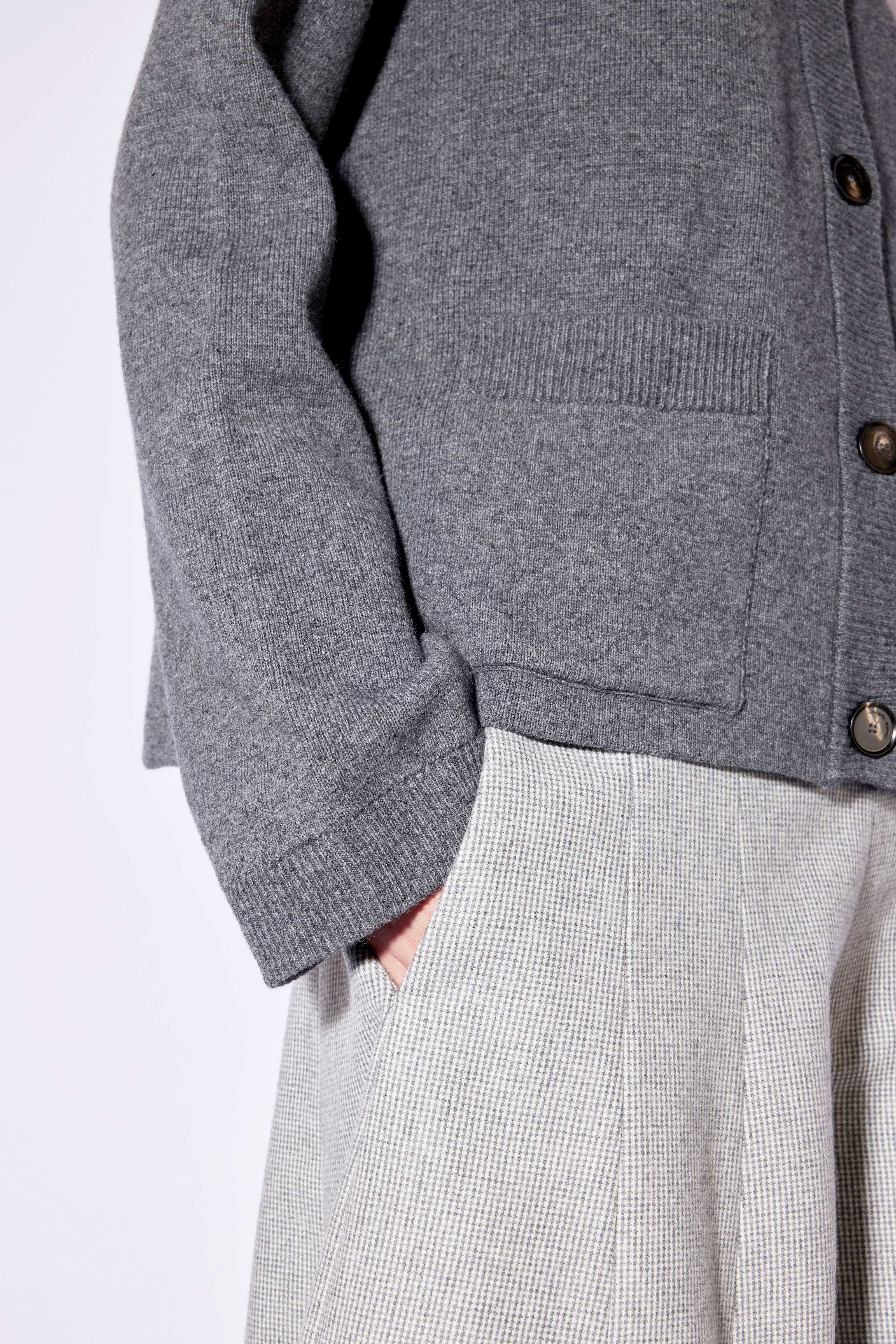 Liviana Conti Miles gilet cachemire gris M