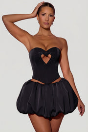 Oh Polly Amora 12729 Top Corset Noir Strass