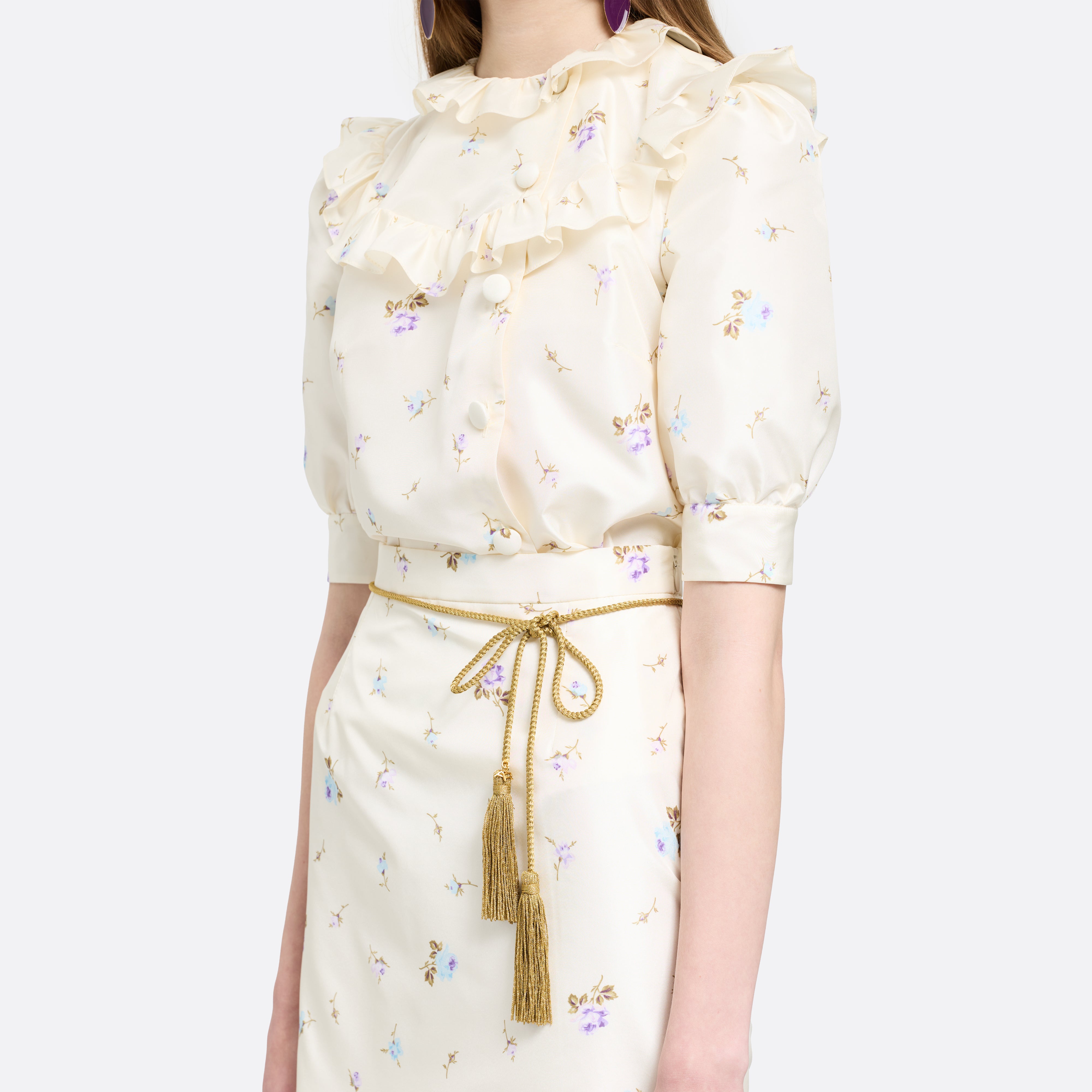 Alessandra Rich Torchon Belt With Tassels ceinture or M