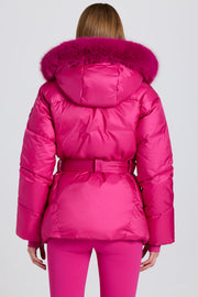 Oh Polly veste ski imperméable rose Magenta capuche