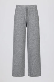 Oh Polly BT02530 jogging large maille grise taille mi-haute