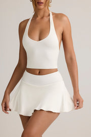Oh Polly Kori tank top licou blanc crop en modal