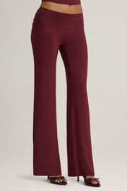 Oh Polly Hollis 6205 pantalon prune modal mi-haute