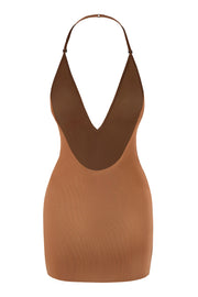 Oh Polly mesh robe mini miel plongeante multiway