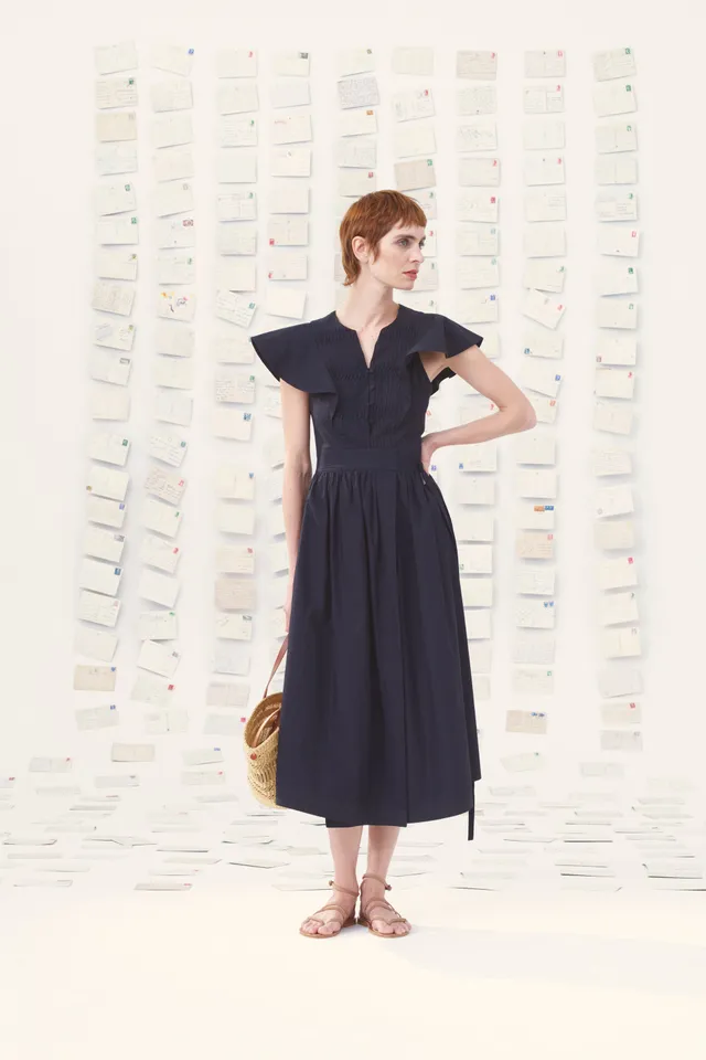 Mii en carte postale Robe Lea Les Unis robe popeline volants
