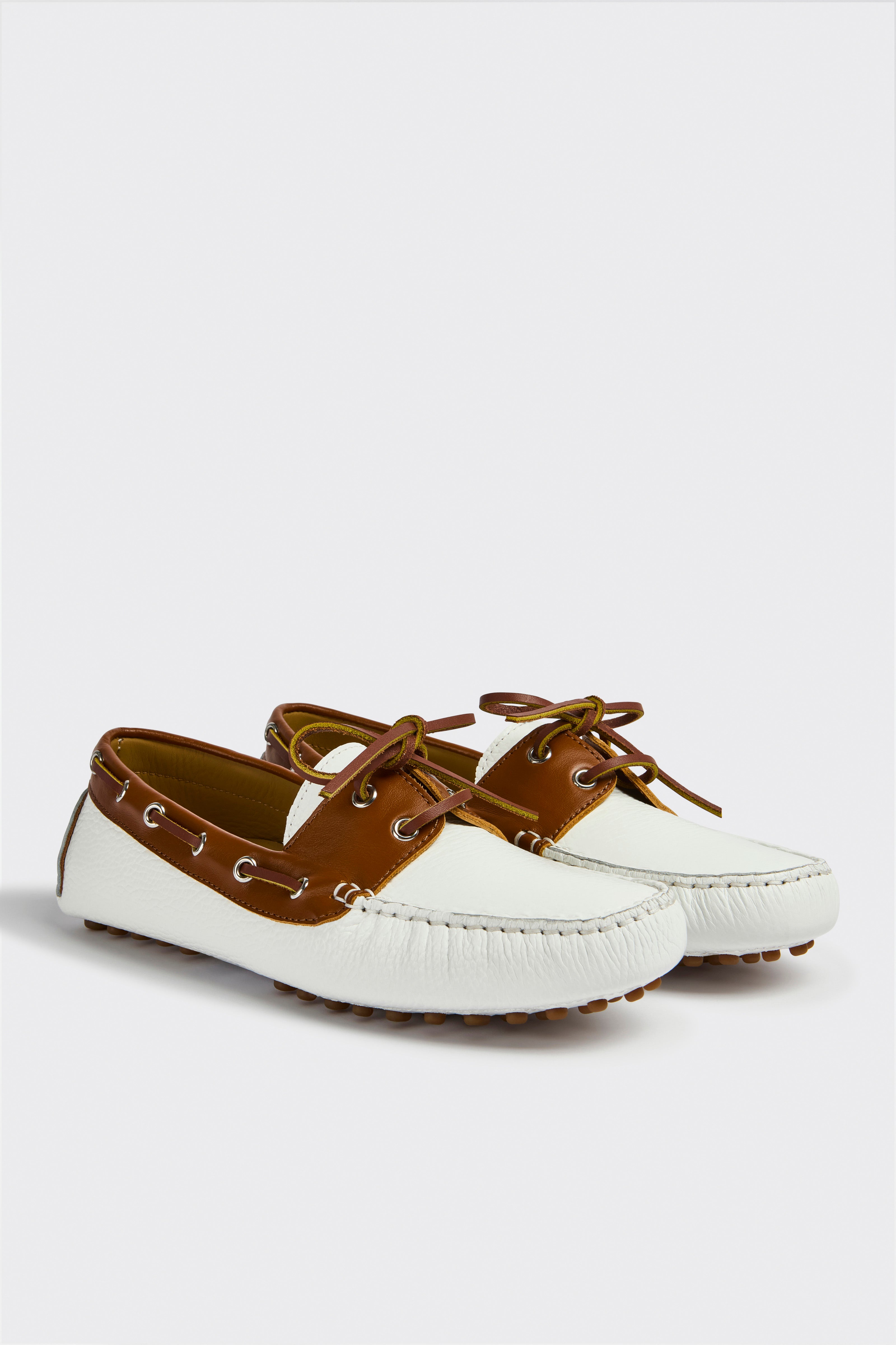 Liviana Conti Raven mocassins blanc-cuir 38 cuir bateau