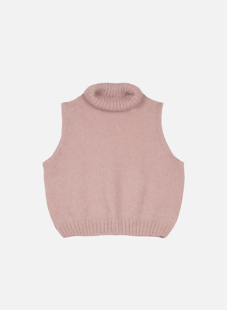 Mii à table Loise pull mohair soie sans manche