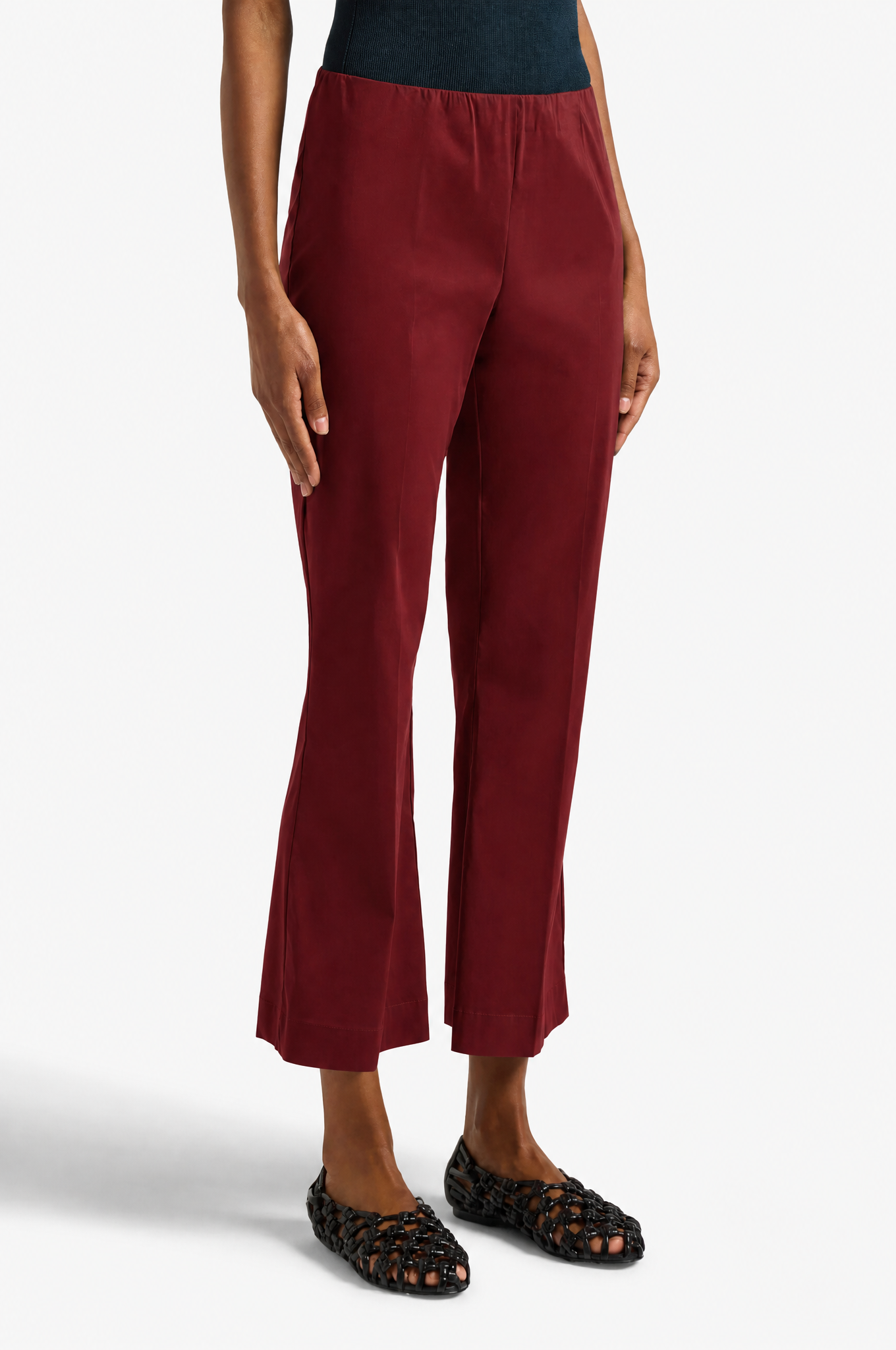 Liviana Conti Claudette pantalon noir coupe droite