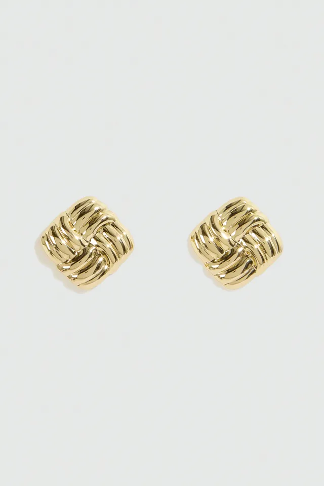 Liviana Conti Meris boucles d'oreilles doré entrelacé