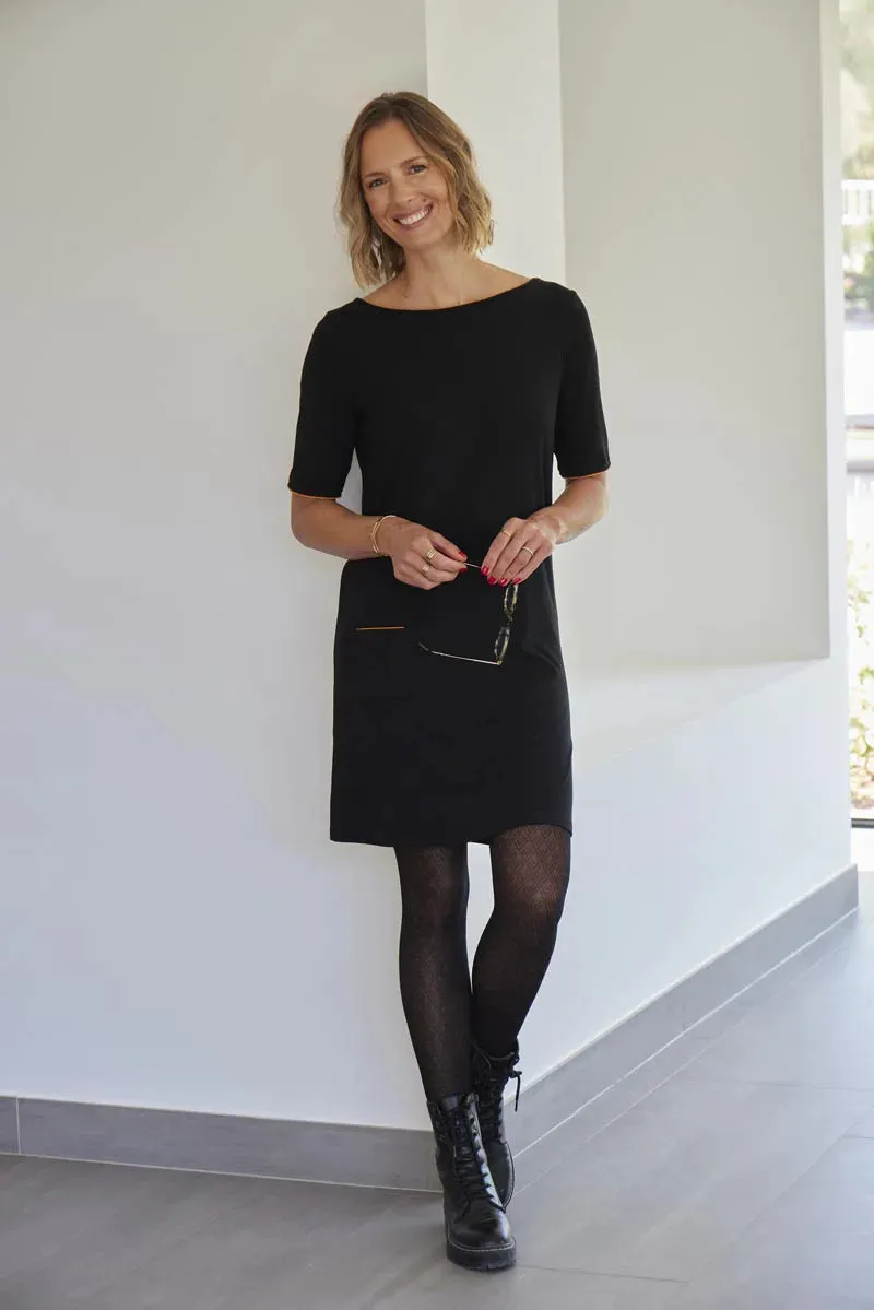 THELMA & ROSE Imane robe noire courte 38 modal