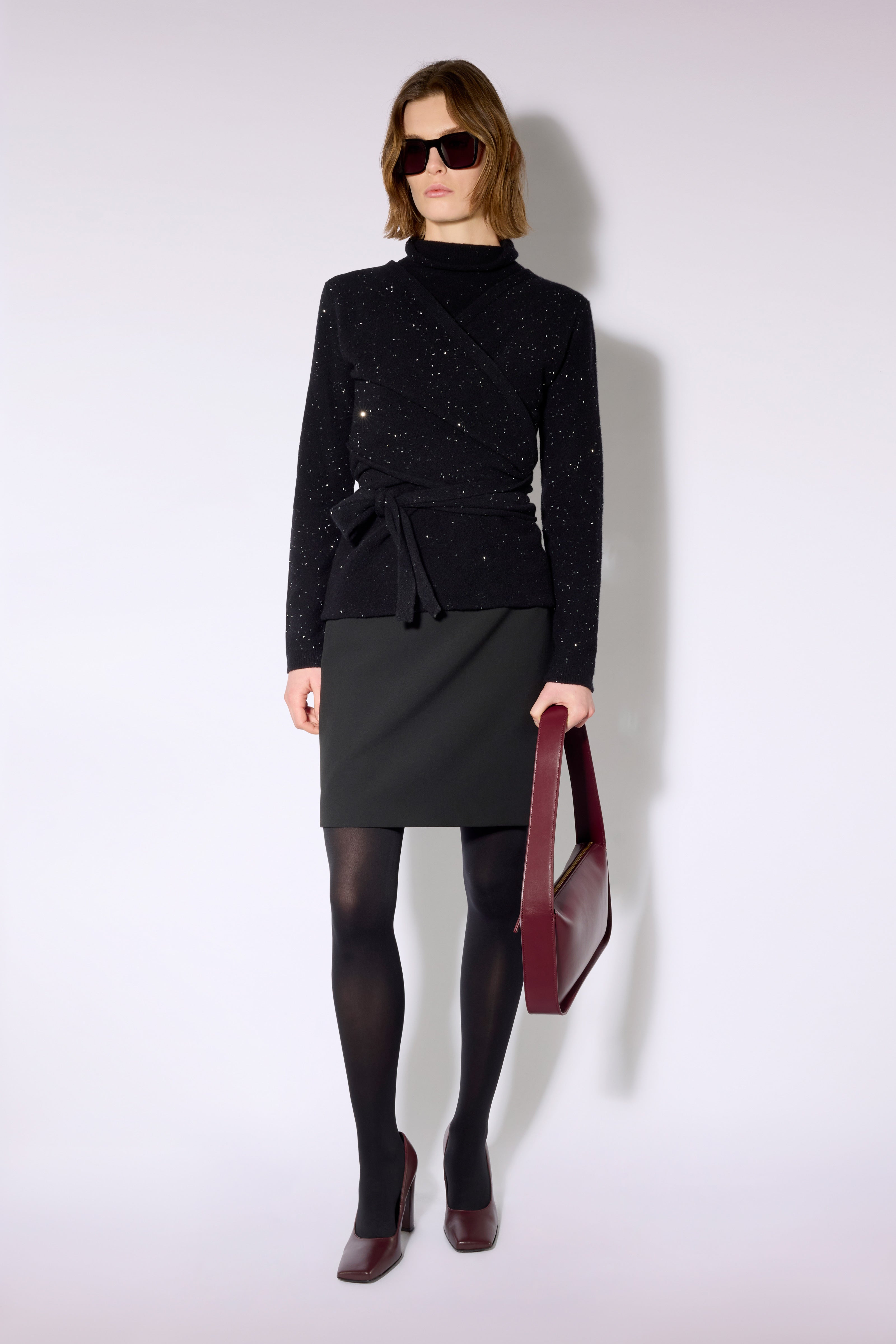 Liviana Conti Ellie pull maille Noir-Argent