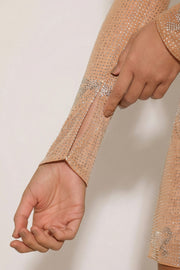 Oh Polly Natala Top Almond strass col carré
