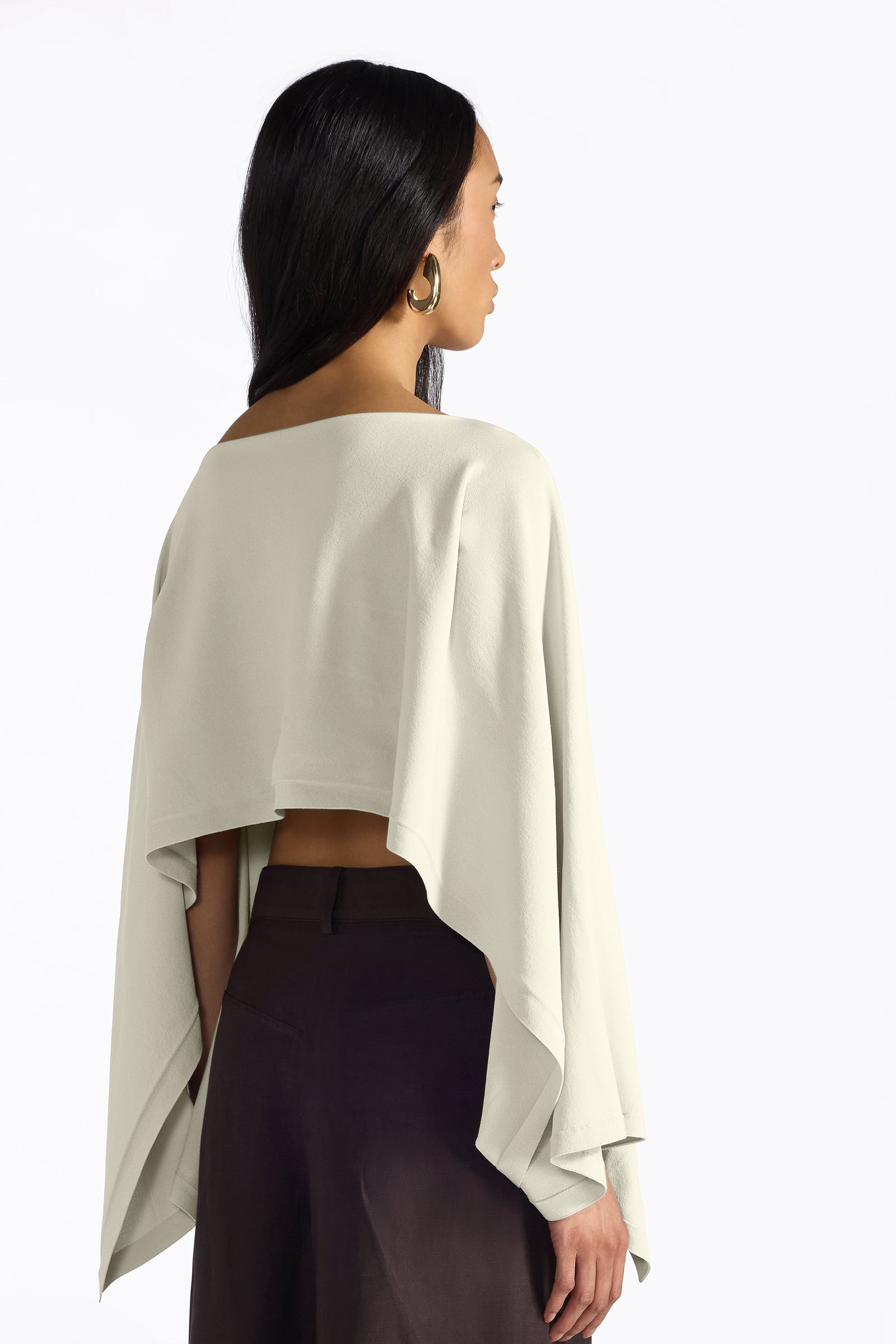 Liviana Conti Laisa poncho crop viscose stretch