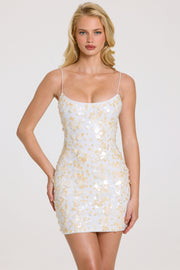 Oh Polly Embellished Adi mini robe perle sequins