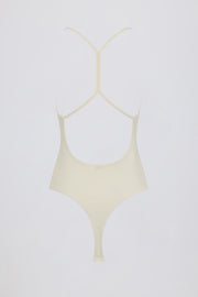 Oh Polly body échancré dos nageur avoine jersey