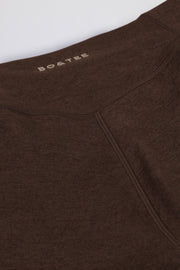Oh Polly Bo+Tee mini short Pecan Marl froncé