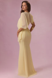 Oh Polly Velina cape chiffon beurre taille unique