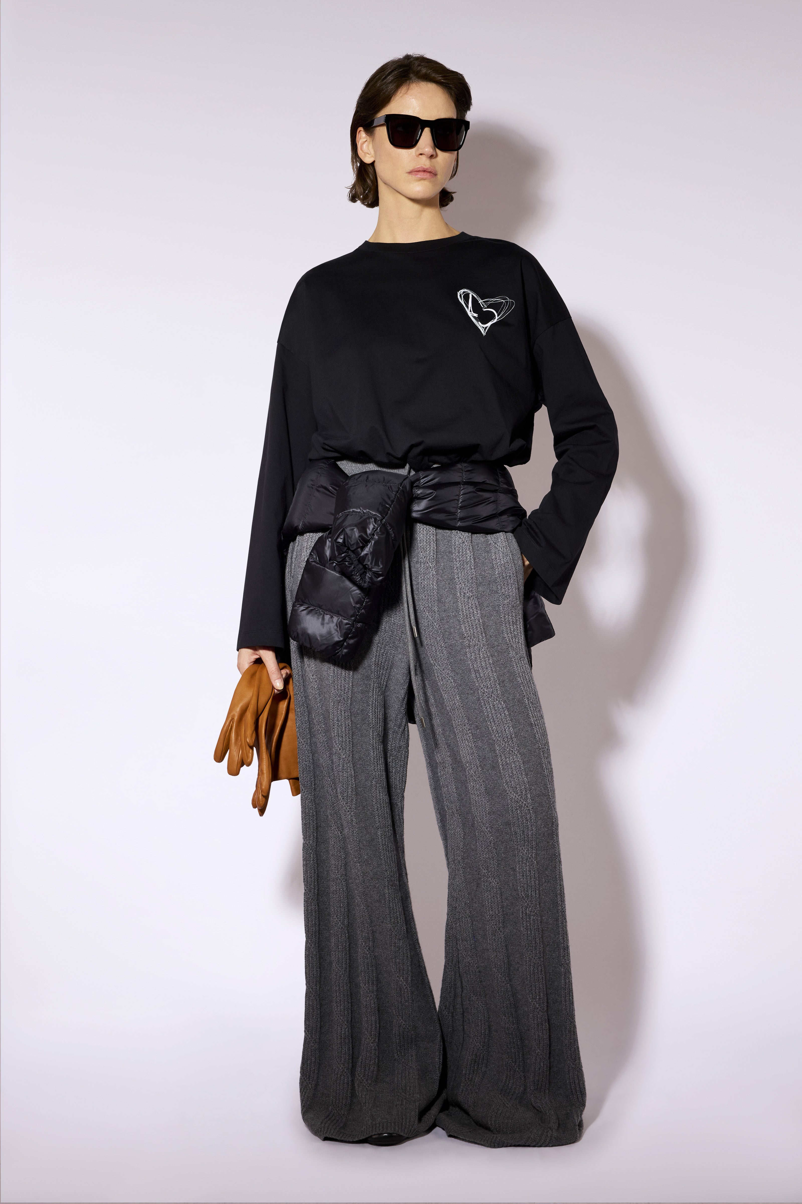 Liviana Conti Vera t-shirt femme noir crop