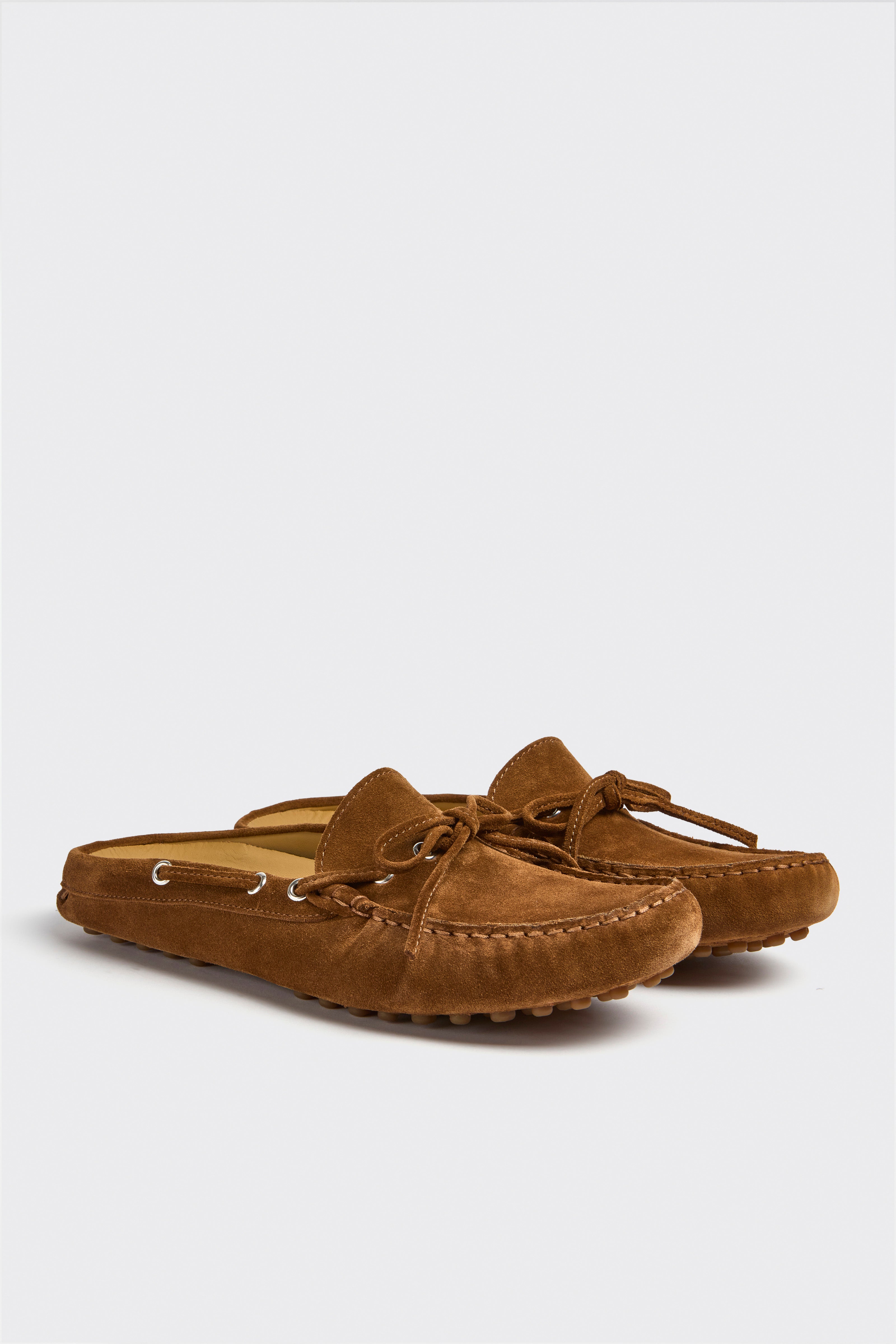 Liviana Conti Reed mules cuir suède brandy pointure 38