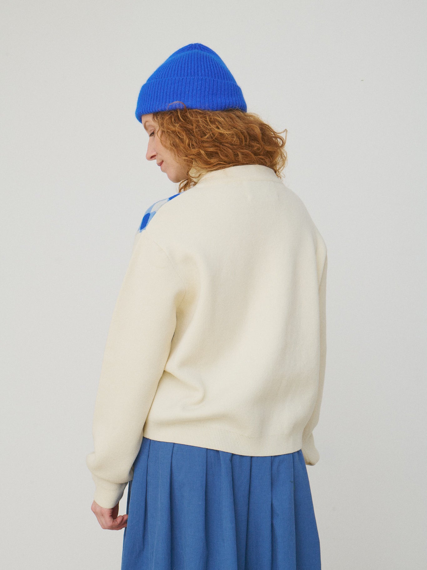 Mii à table cardigan Yaya femme laine cachemire vichy