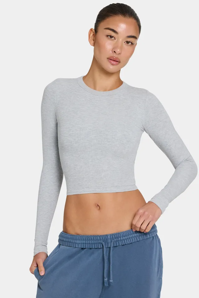 Oh Polly Bo+Tee ButterCloud top manches longues gris marl