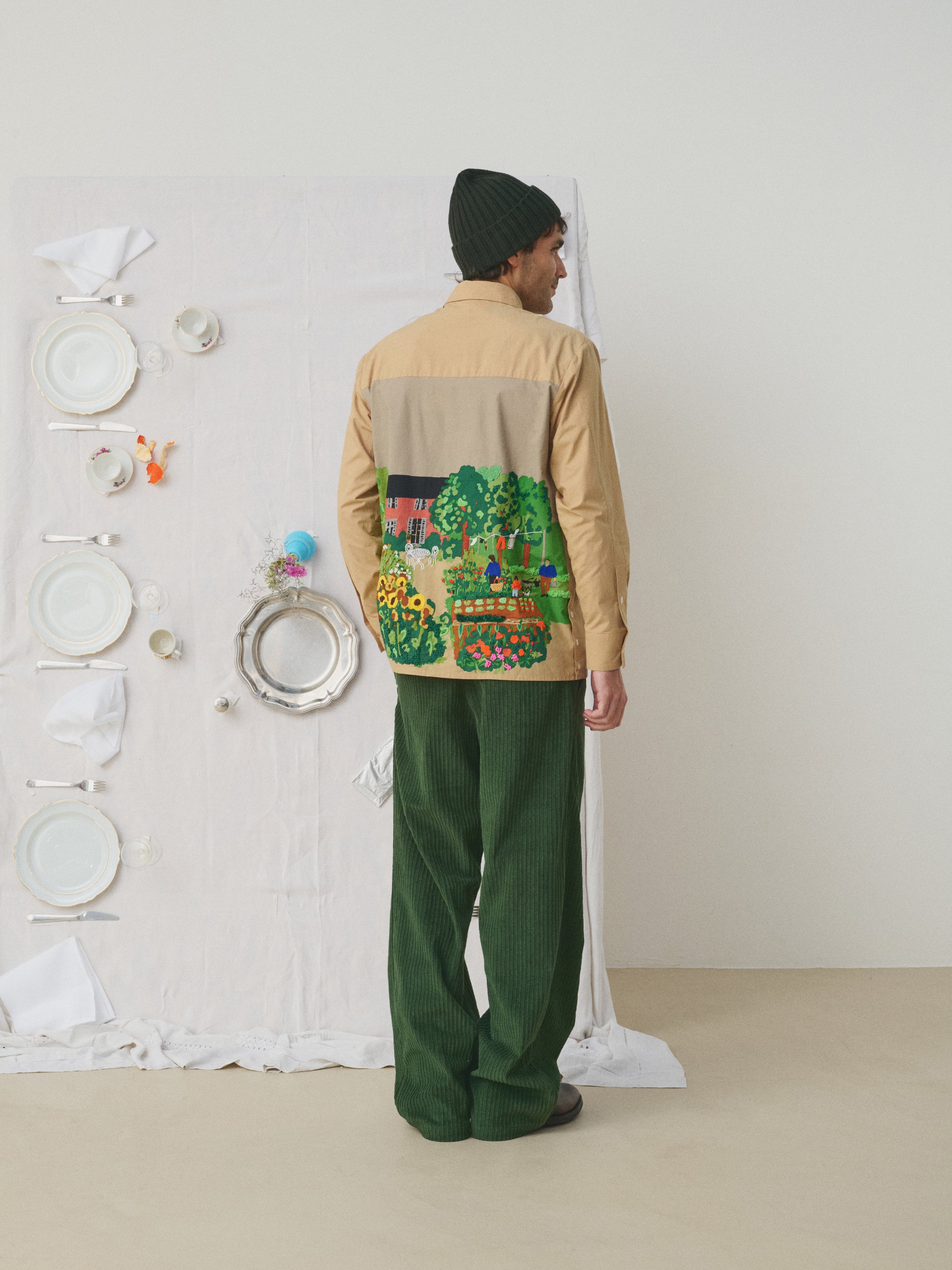MII Mii à table Rishi Le Potager chemise homme