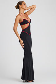 Oh Polly Bella 8010 robe soirée noire cut out