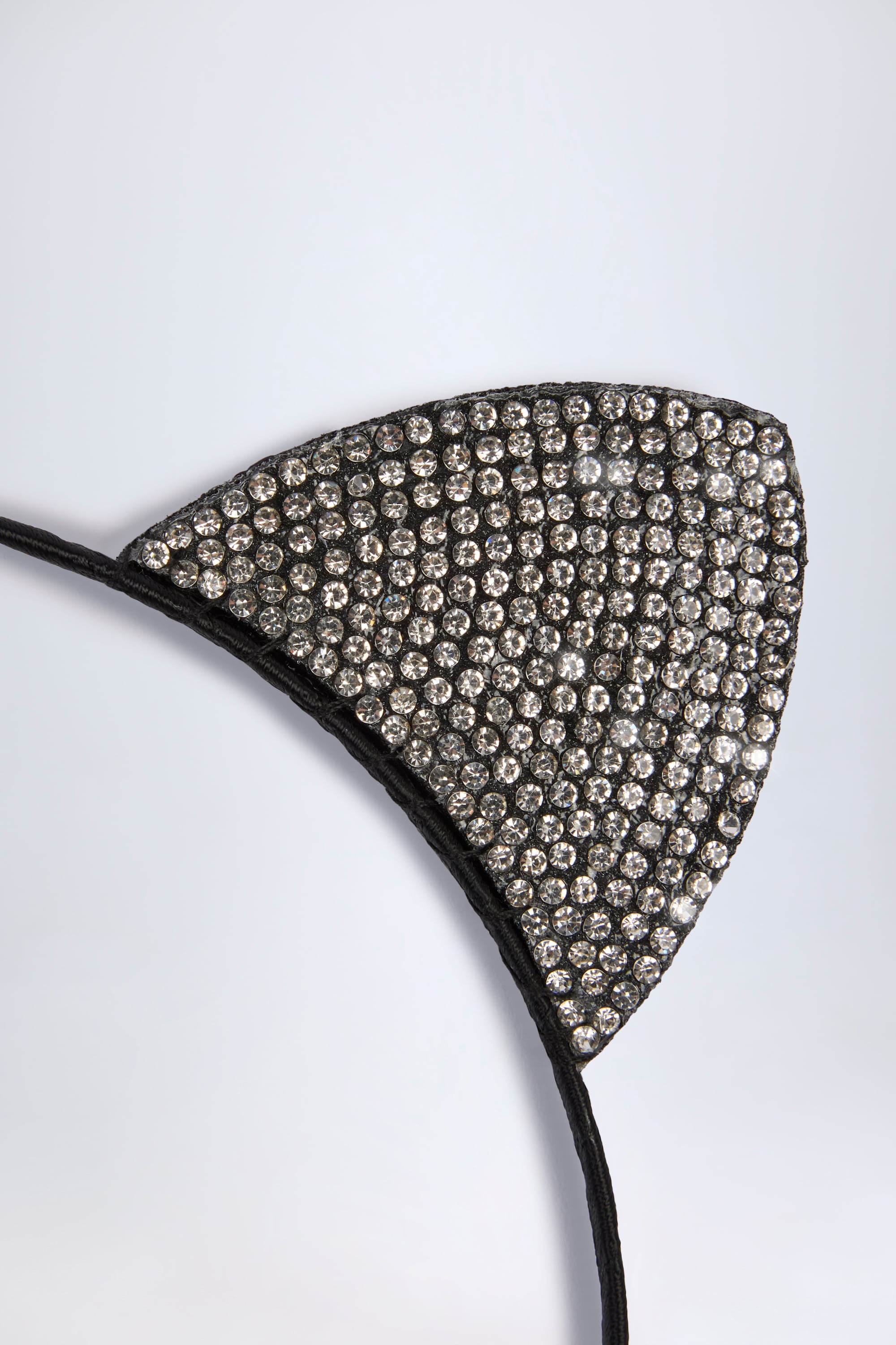 Oh Polly Kitty serre-tête chat noir strass taille unique