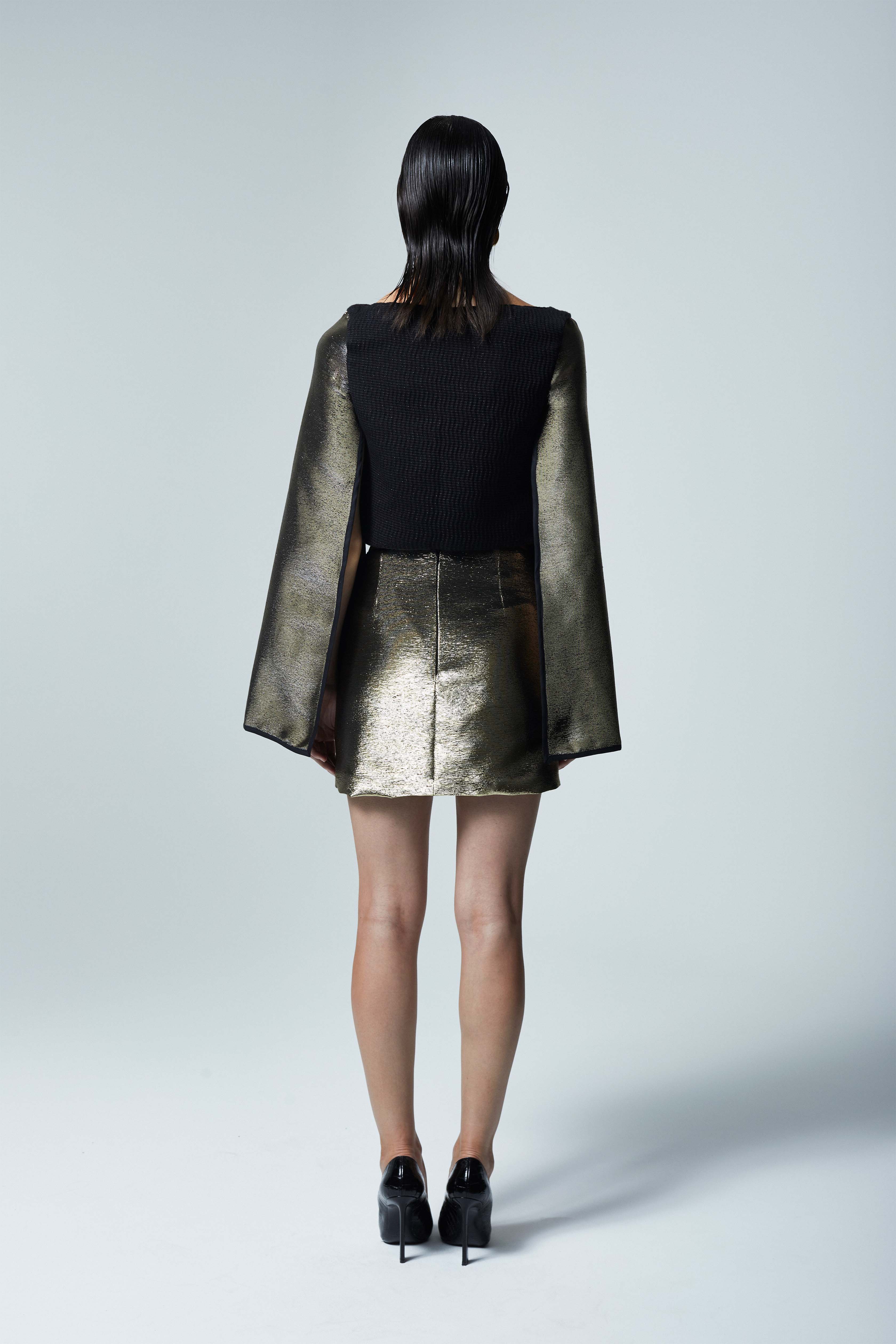 The Ethiquette Manifesto Top haut jacquard XS