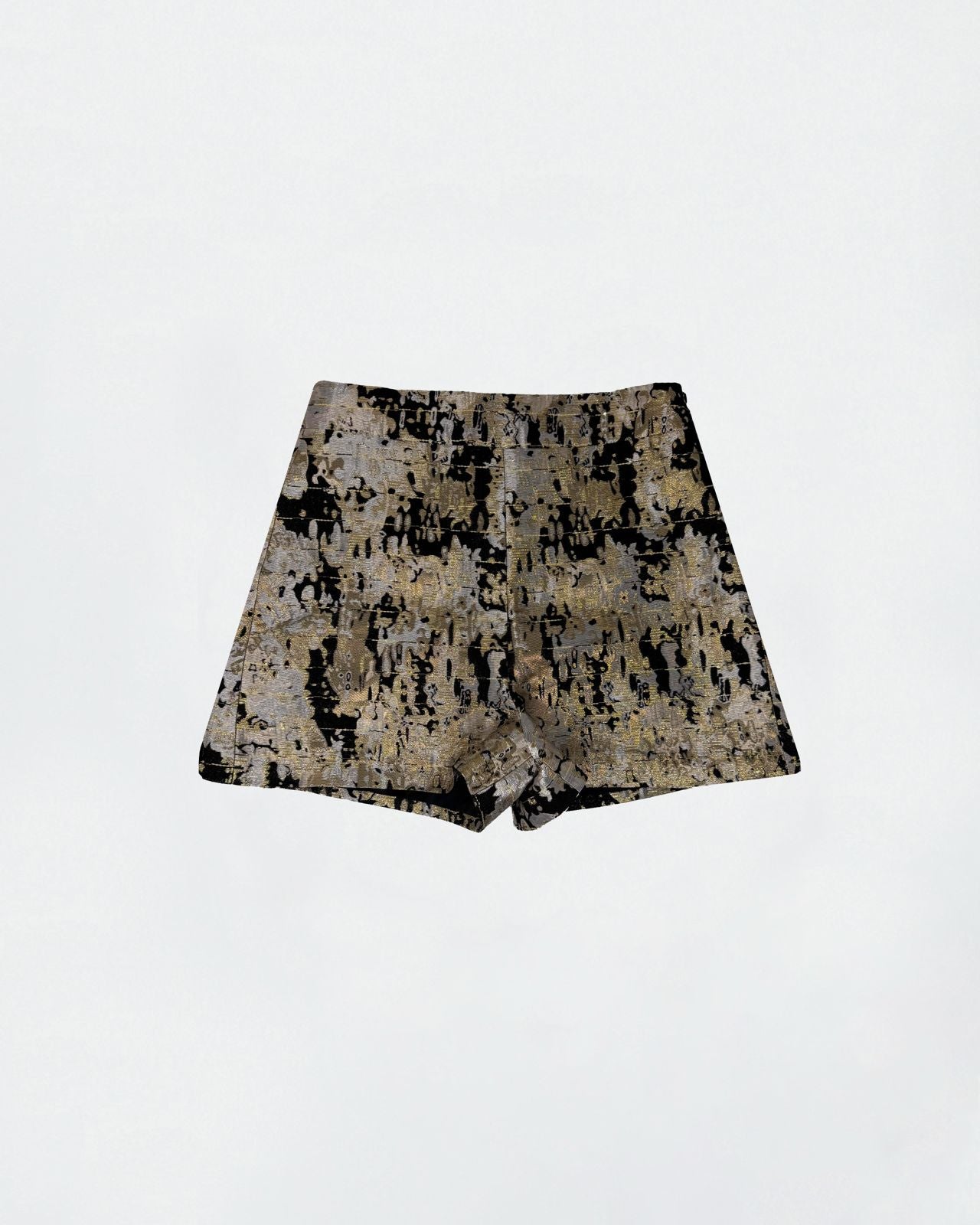 The Ethiquette Malhia Short noir camouflage jacquard S