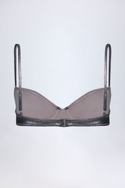 Oh Polly Swim Aluna haut de bikini argenté armaturé