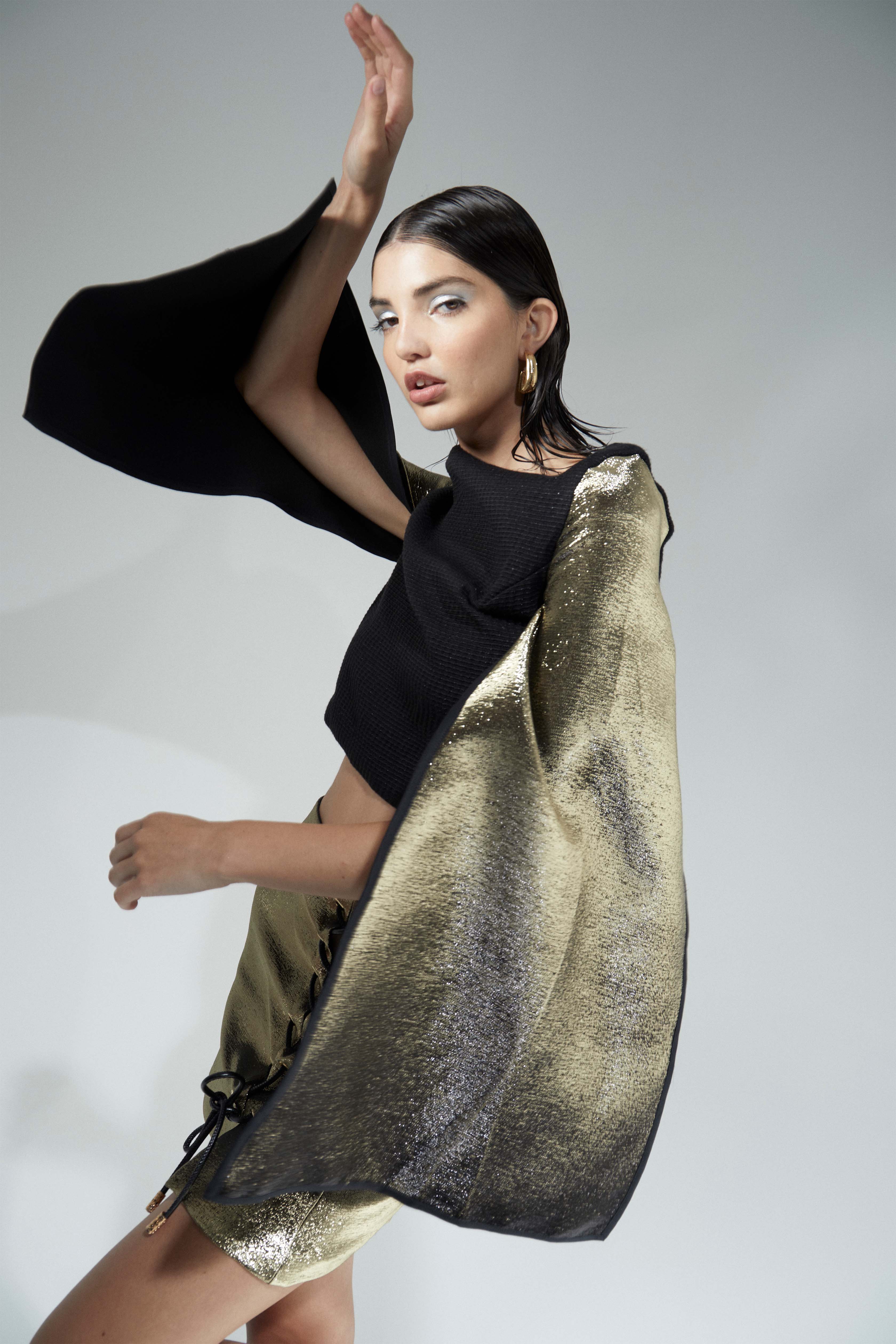 The Ethiquette Manifesto Top haut jacquard XS