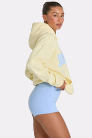 Oh Polly Oversized Applique Hoodie Sweat Citron Oversize