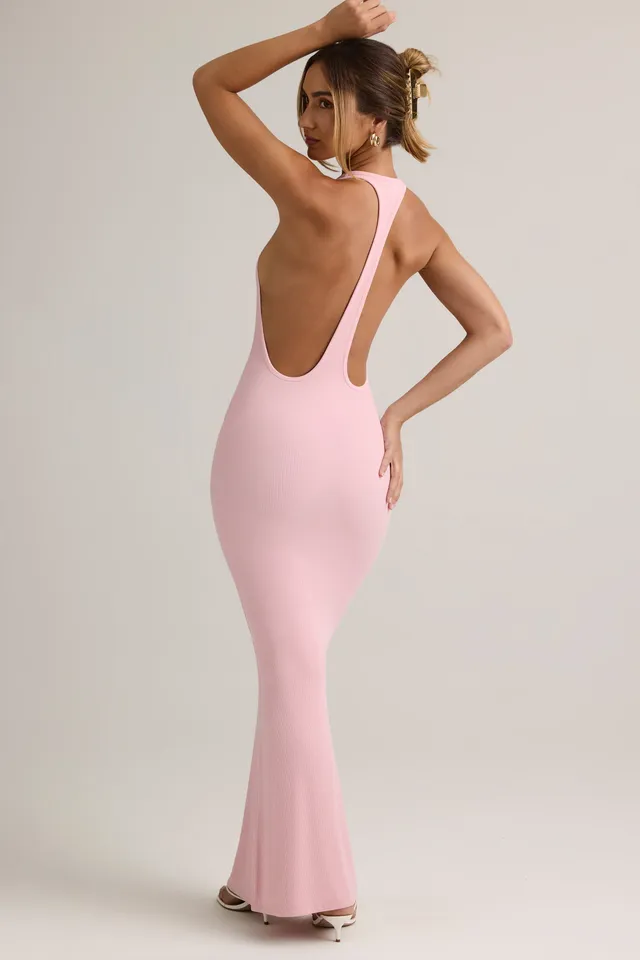Oh Polly Imelda 14148 robe longue rose modal sirène