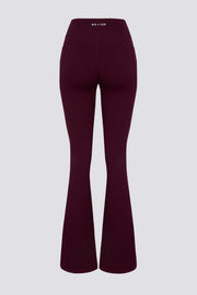 Oh Polly Bo+Tee Soft Active V-Waist Legging évasé bordeaux