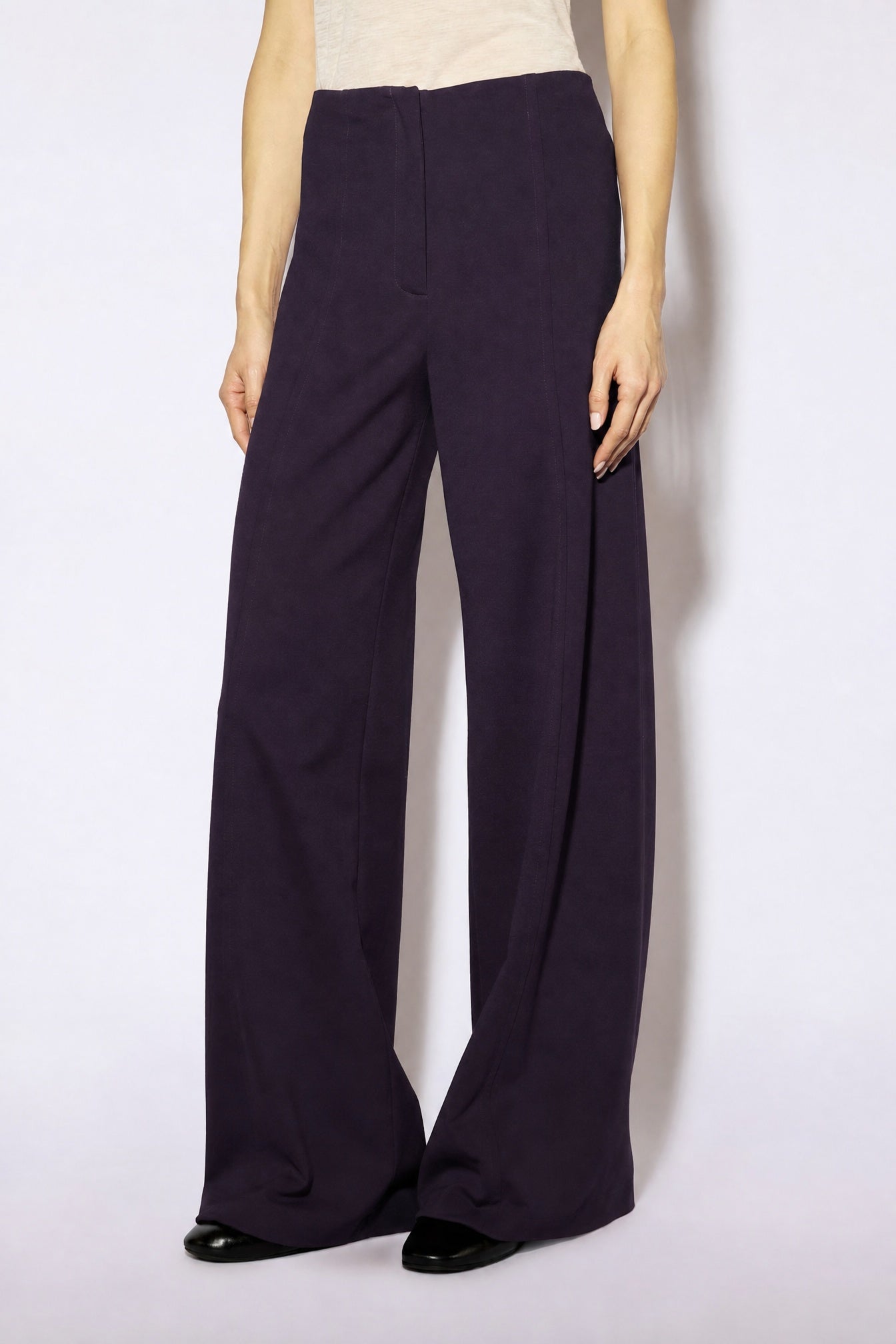 Liviana Conti Eric pantalon palazzo noir punto milano