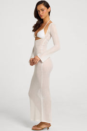 Oh Polly Dresses Talisa robe maxi blanche taille S