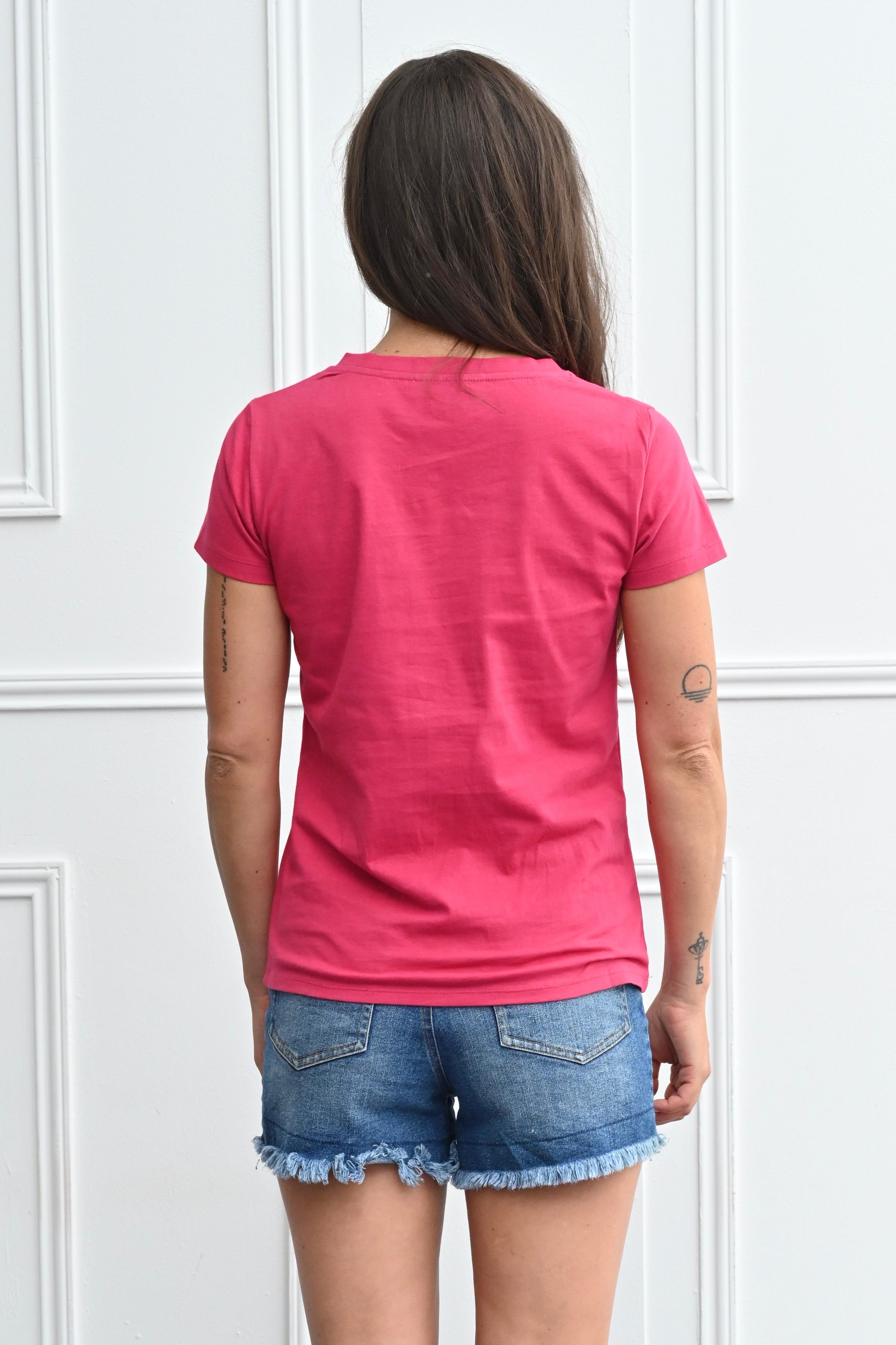 Chicosoleil Roxane tee-shirt rose Juice coton