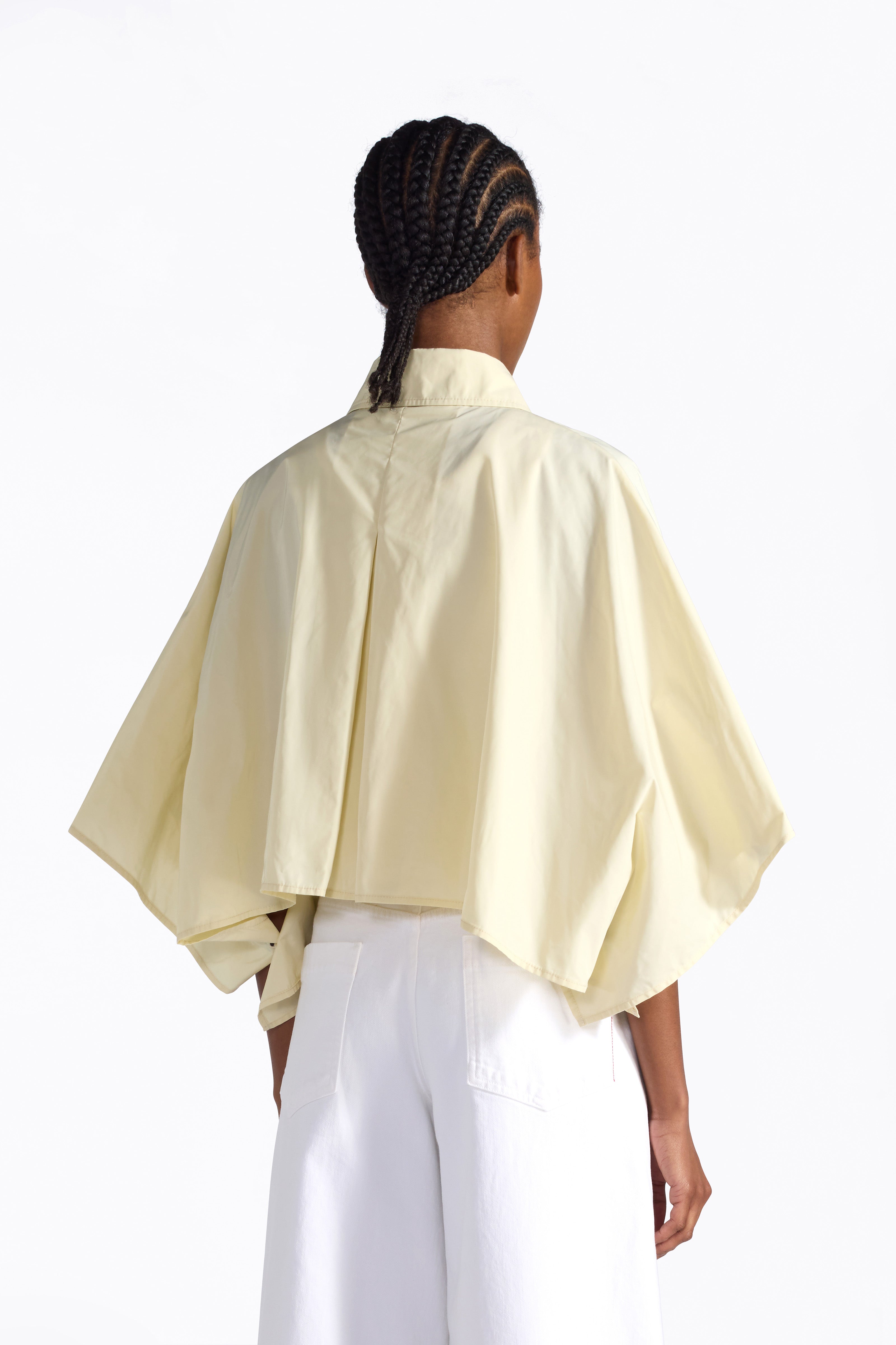 Liviana Conti Verlain veste cape courte coupe-vent noir