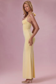 Oh Polly Olivette 15835 robe corset jaune beurre