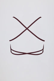 Oh Polly Super Sculpt BT2476 brassière sport bordeaux sans couture