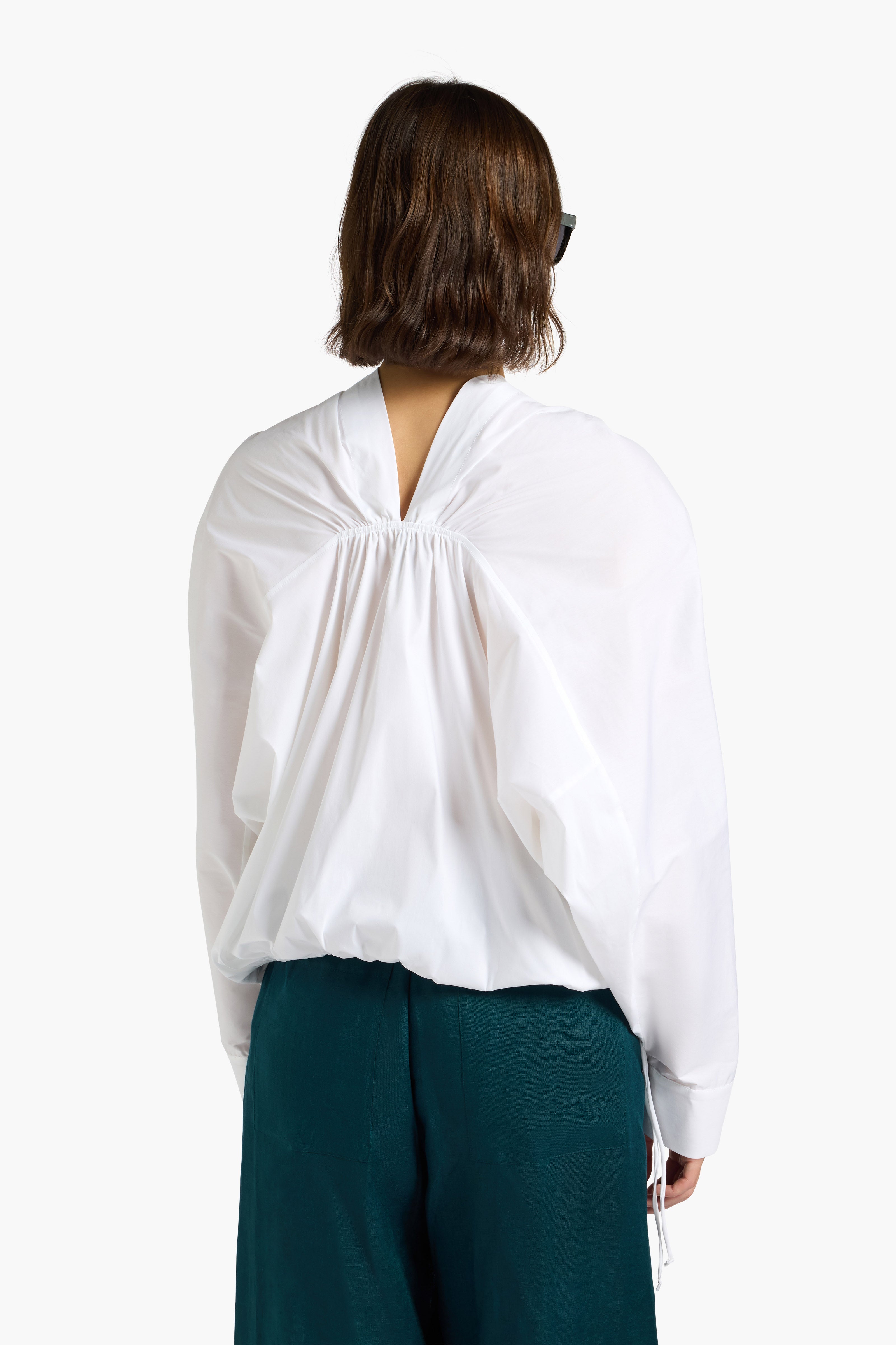 Liviana Conti Kerry blouse blanche popeline stretch
