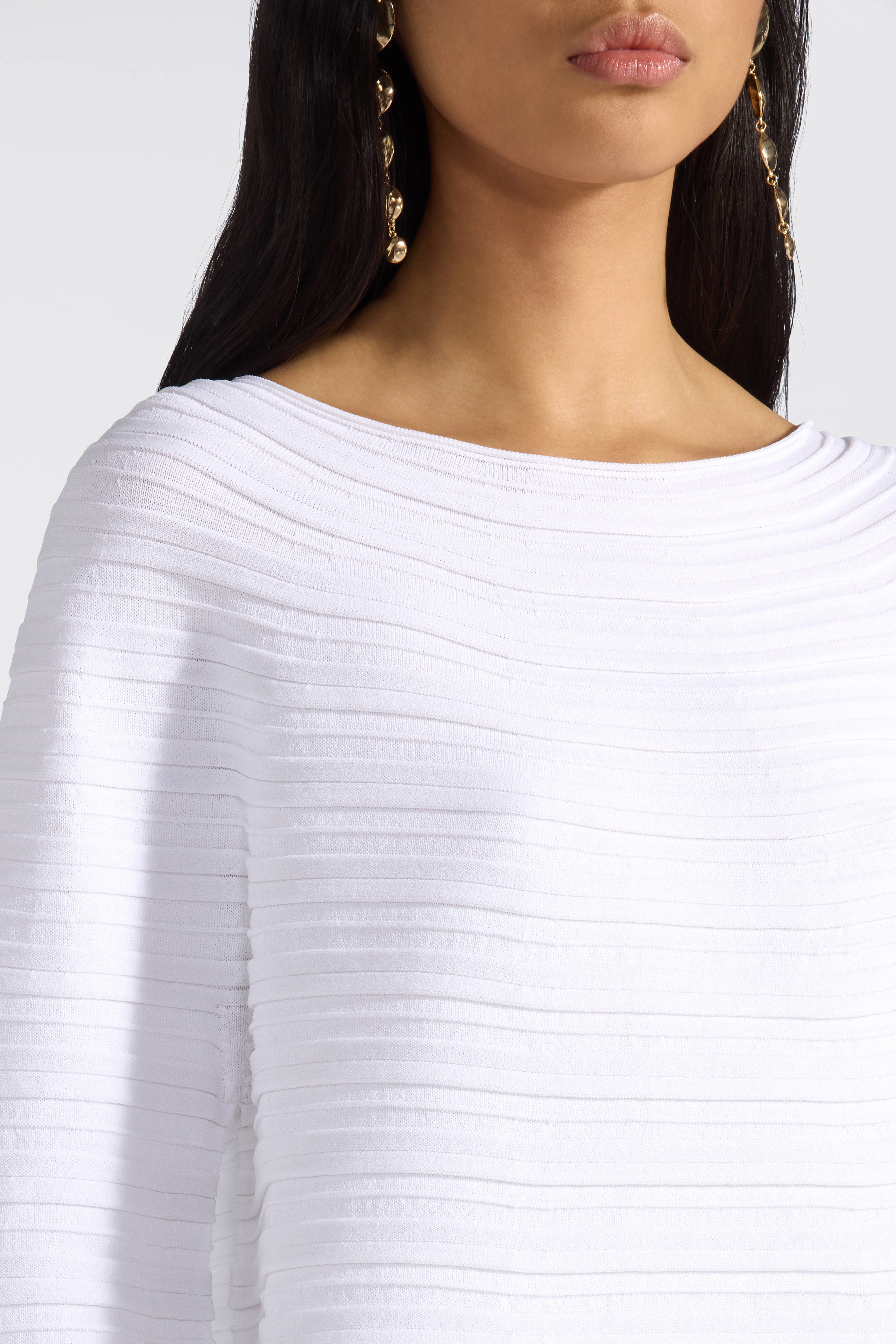 Liviana Conti Maglieria Amalia pull blanc viscose stretch